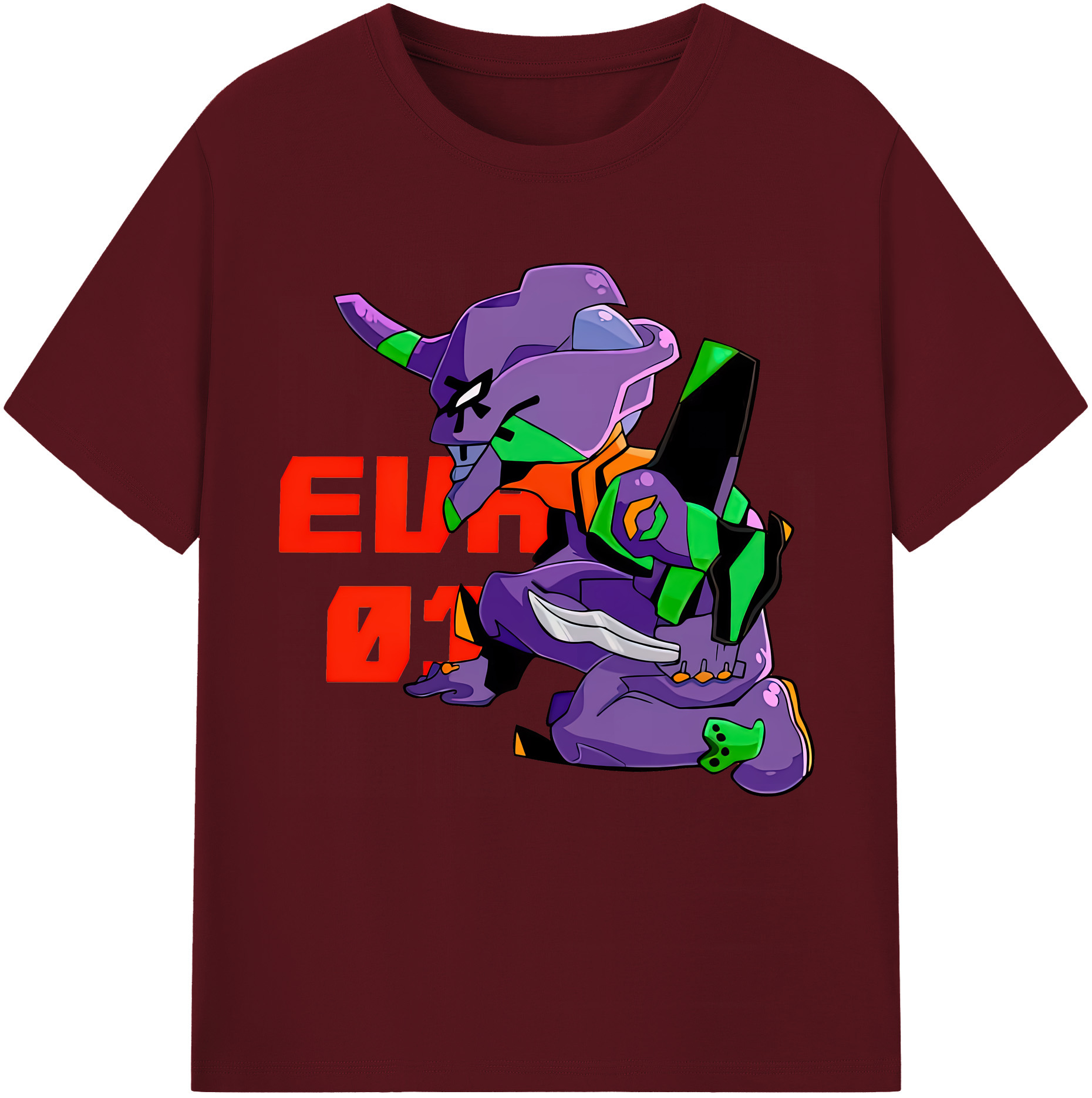 （画像用） EVA 新世紀エヴァンゲリオン 綿100％半袖Tシャツ（フロントプリント）